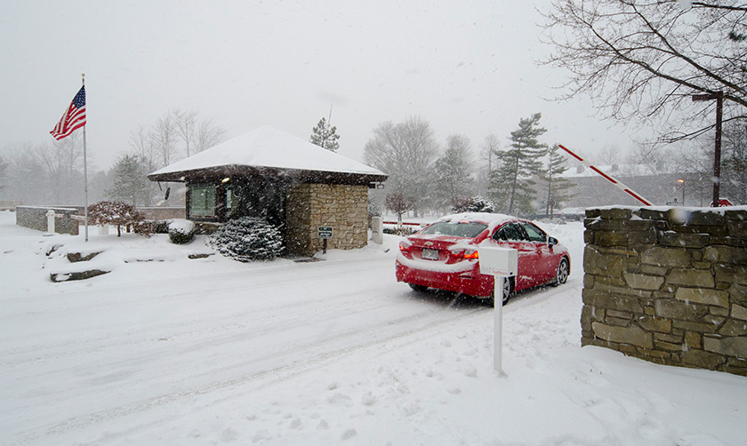 BAi long range vehicle identification operating in heavy snow.