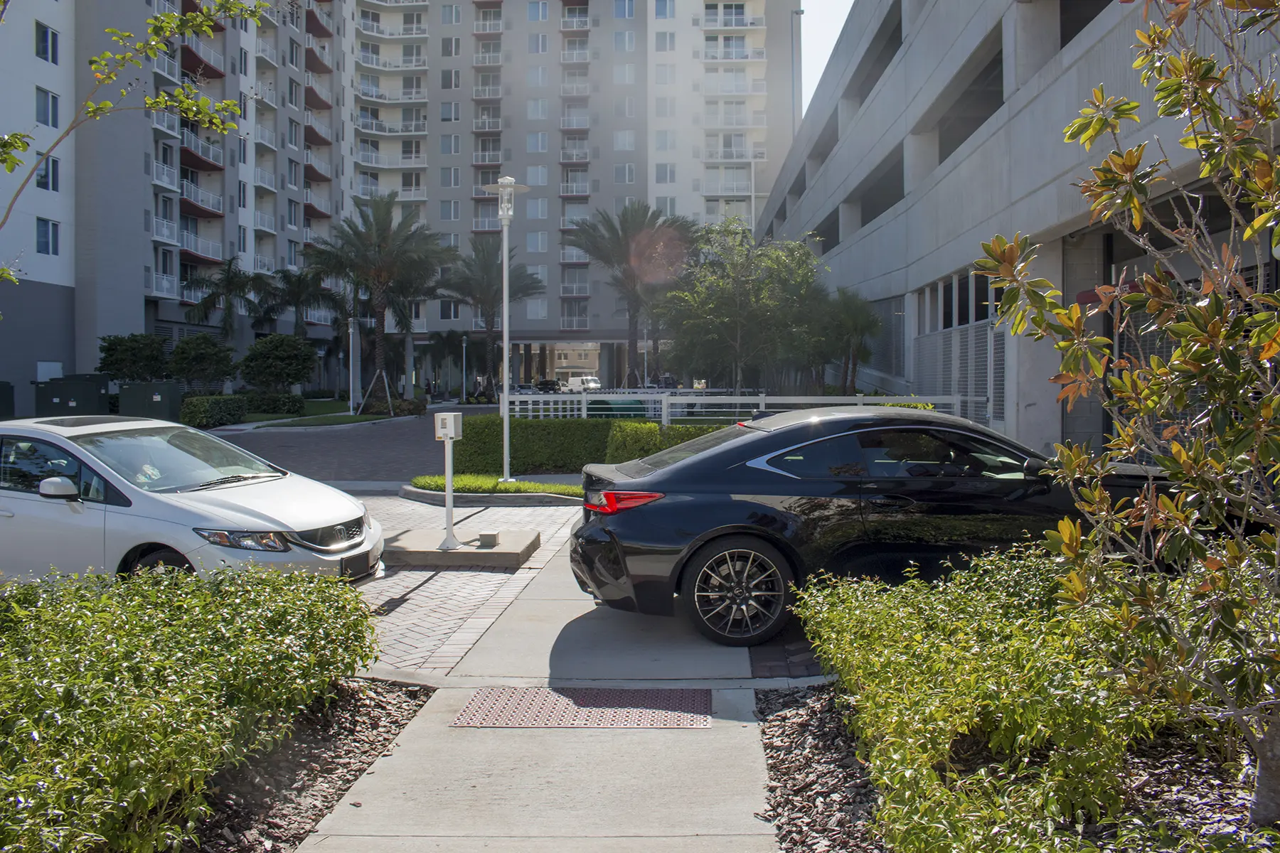 BAi identifying vehicles as they enter a large condominium complex.
